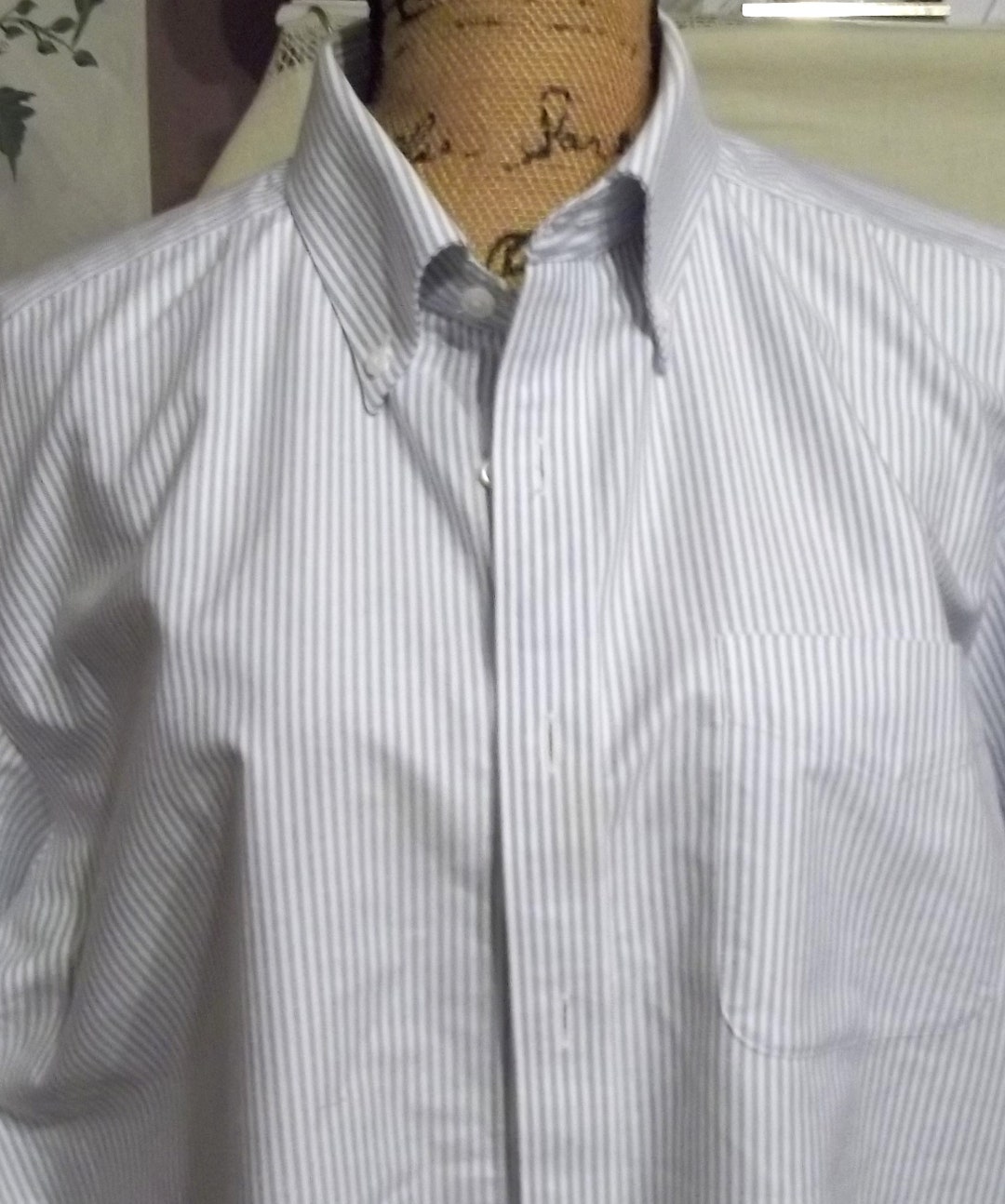Vintage Men LL Bean Oxford Cloth Stripe Shirt Size 16 1/2 - Etsy