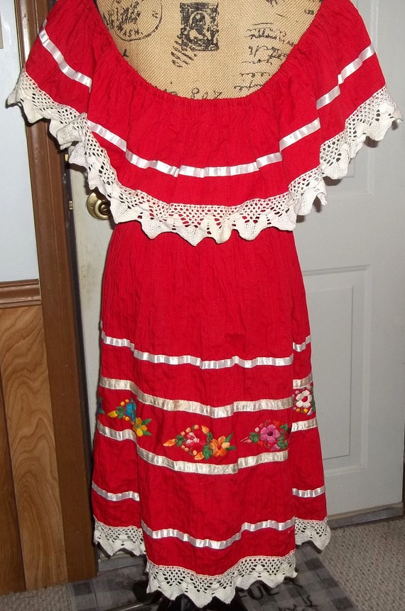 mexican dress off shoulder Gem