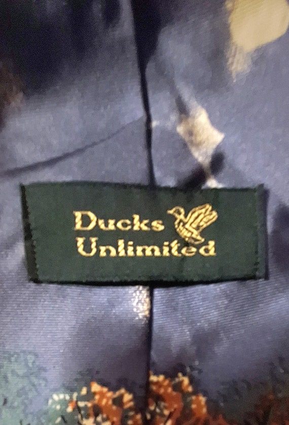 Ducks Unlimited necktie,  flying ducks, mens neck… - image 2