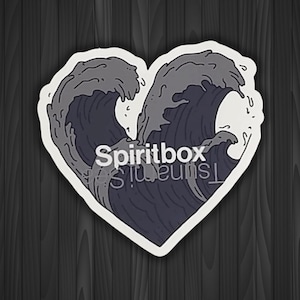 Pegatina Tsunami Sea, pegatina Spiritbox, pegatina Courtney LaPlante, pegatina Spiritbox Band, Spirit Box Band, pegatinas impermeables, pegatinas