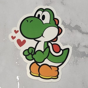 Super Mario Yoshi Aufkleber, Yoshi Aufkleber, Yosh Aufkleber, Super Mario Aufkleber, Gaming-Aufkleber, billige Aufkleber, süße Aufkleber, Yoshi Aufkleber