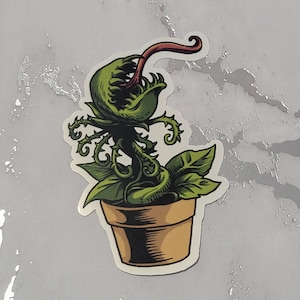 Venus Flytrap Sticker, Plant Sticker, Flytrap Sticker, Animated Sticker, Botany Sticker, Garden Stickers, Cheap Stickers