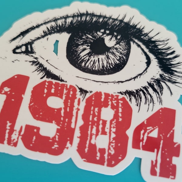 1984 George Orwell Sticker