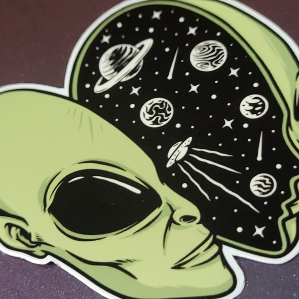 Universe In Alien Sticker