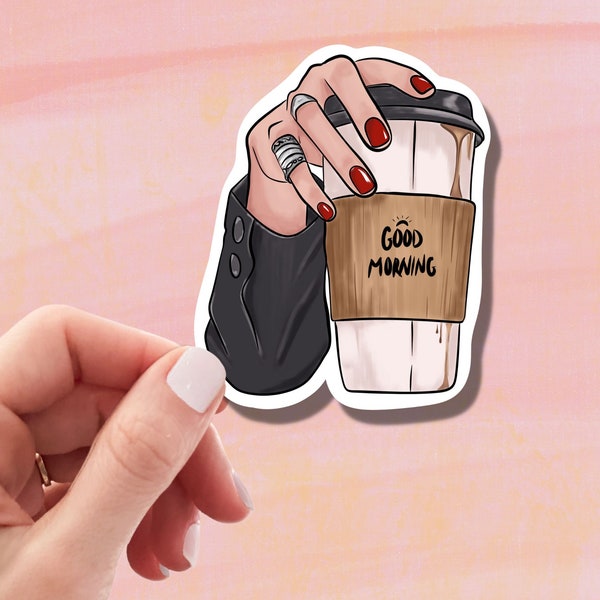 Coffee Sticker, Trendy stickers, Coffee Shop, Coffee Decals, Cool Stickers, Baddie sticker, Boss babe sticker, Biker Babe Sticker, Coffee