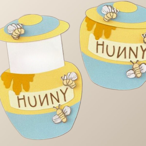 Honey Pot Invitation CUT FILE SVG + Word