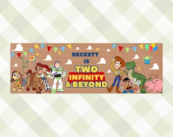 Toy Story Two Infinity Birthday Banner Template | Editable Party Design (Digital Download)