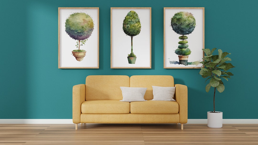Topiary Wall Arttopiary Printsset of 3 Topiary - Etsy