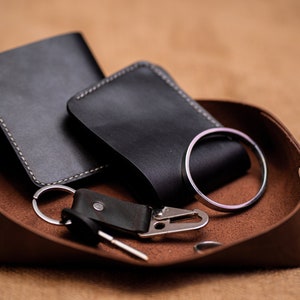 Leather Wallet tray for decorative and storage purposes, a personalised custom gift for him and her Leather Organizer Tray office Table AU
