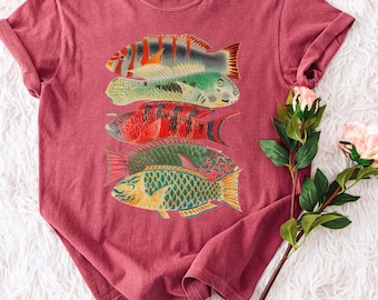 Fish Tee Shirt, Vintage Sardine Comfort Colors® Shirt, Sea Shirt, Colorful Tee Shirt, Oversized Shirt, Trendy Shirt