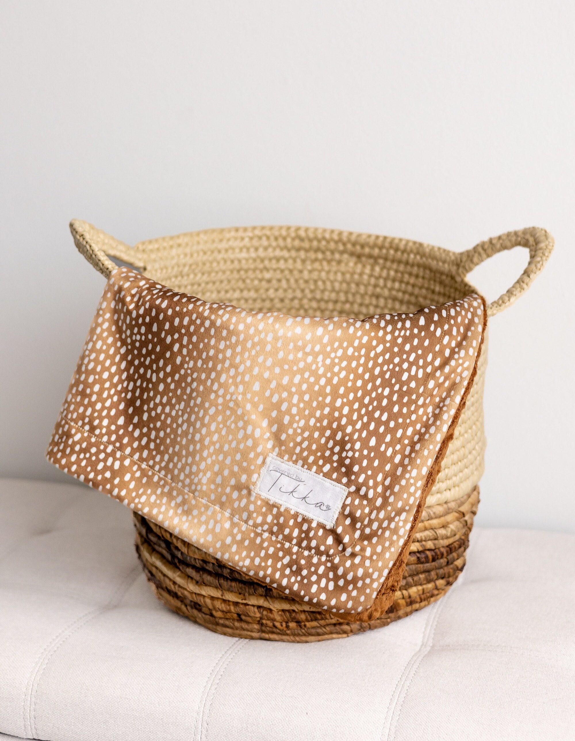 The Fawn-Pet Blanket, Dog Minky Baby Car Seat, Lovey, Deer Spots, Puppy Scent Pet Supplies, Rustic