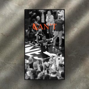 Anthony Edwards: Minnesota Timberwolves - &quot;CAN&#39;T&quot; Poster, Wall Art, NBA Print - 1