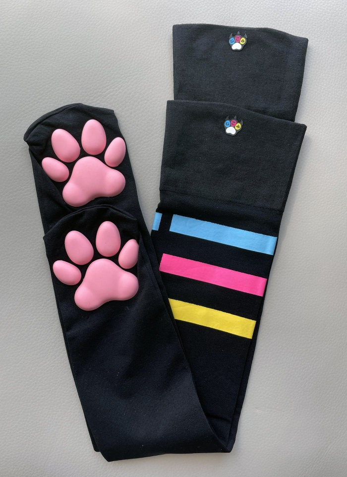 Nekomi Soft 3D Cat Paw Thigh High Socks - Etsy