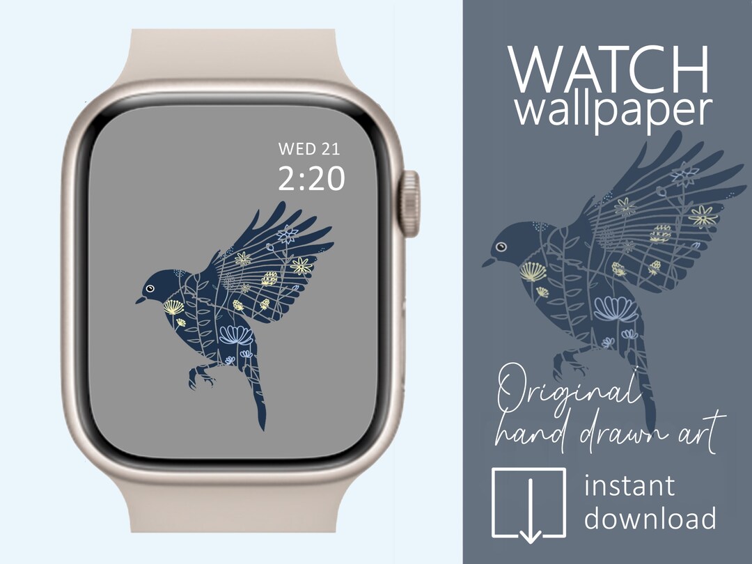 Bird Apple Watch Wallpaper, Bird Smartwatch Wallpaper - Etsy