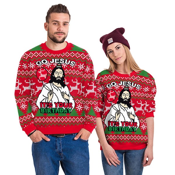 Christmas Jesus Sweater Etsy