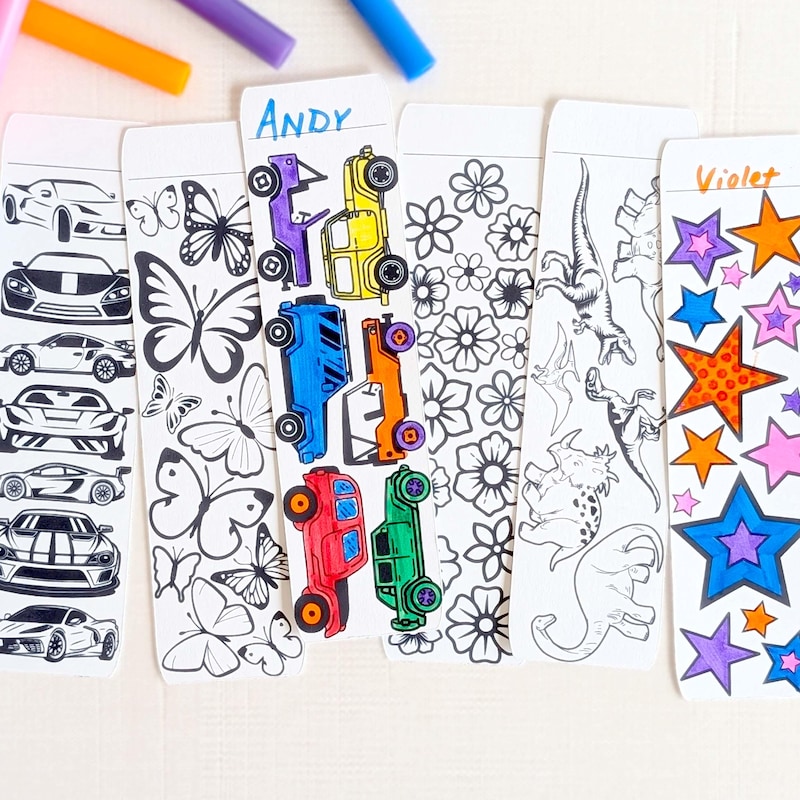 Bulk Bookmark Coloring - Etsy