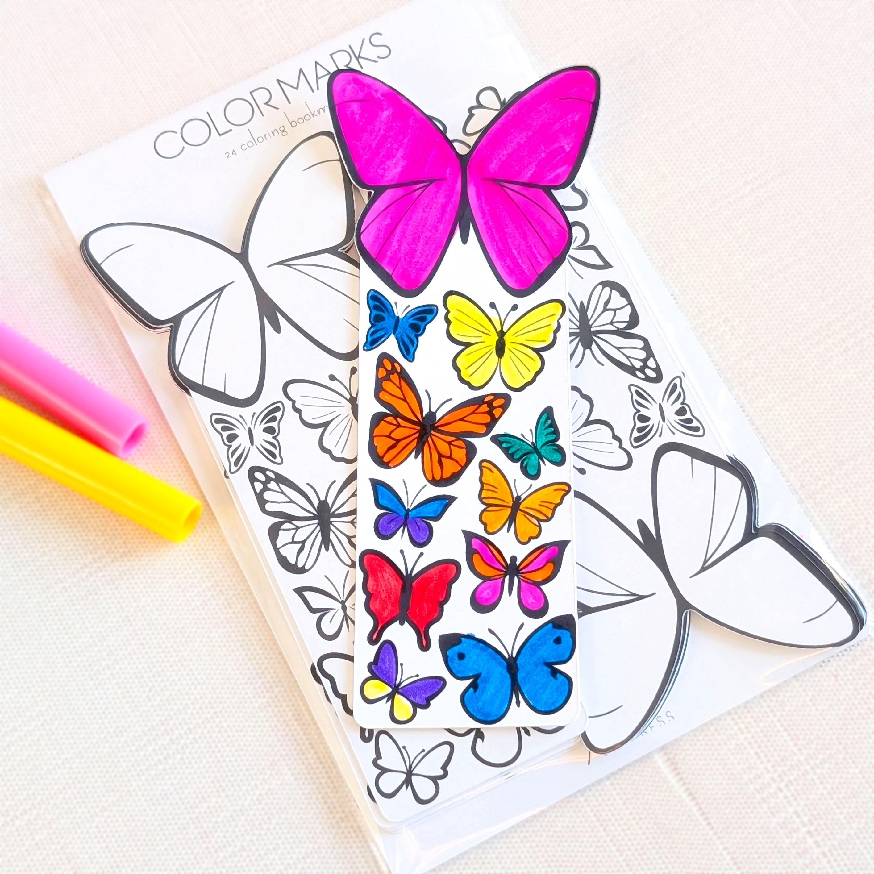 Spring Classroom Activity | Coloring Bookmarks for Kids | Set of 24 ...