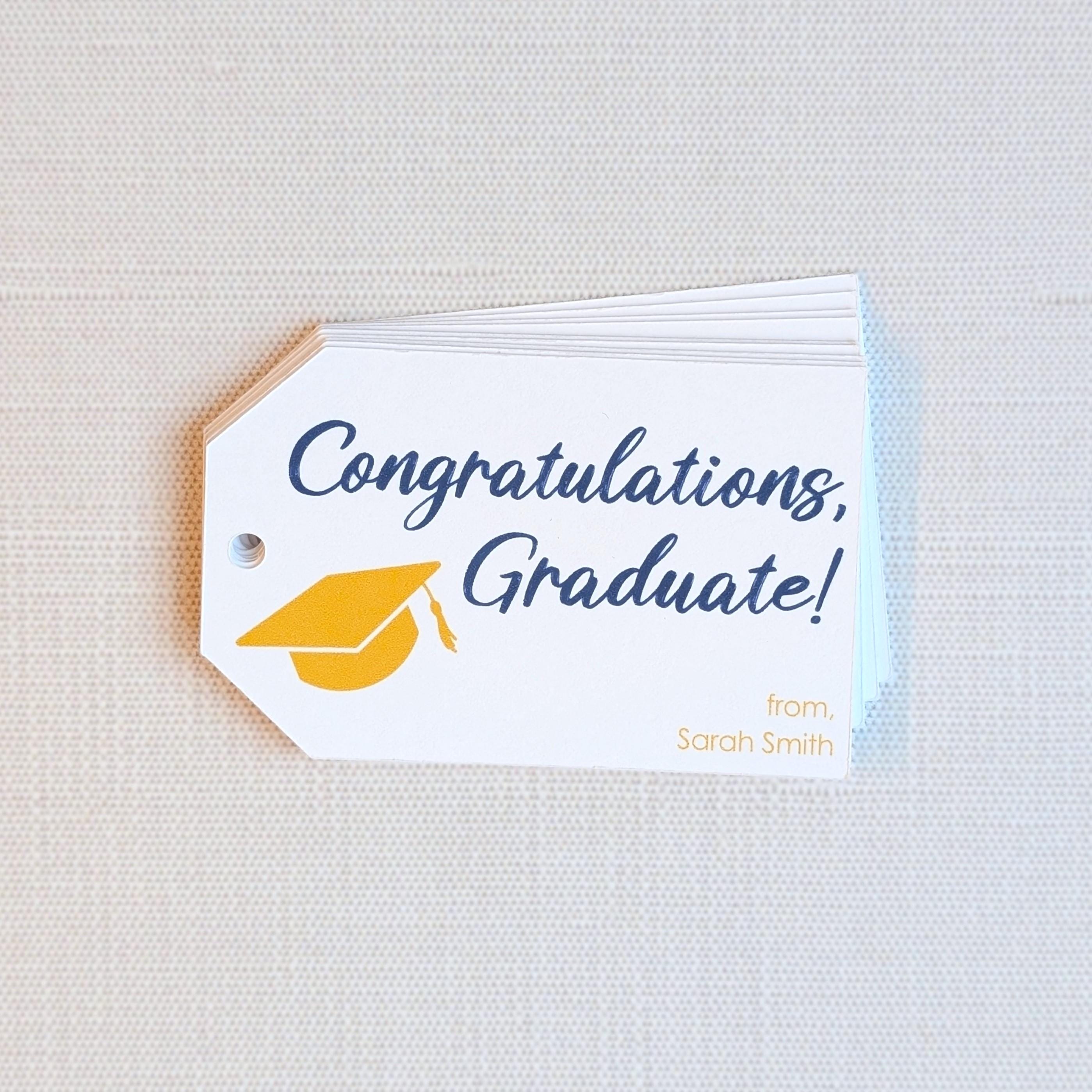 Personalized Graduation Gift Tags - Custom Gift Tags for Graduation ...