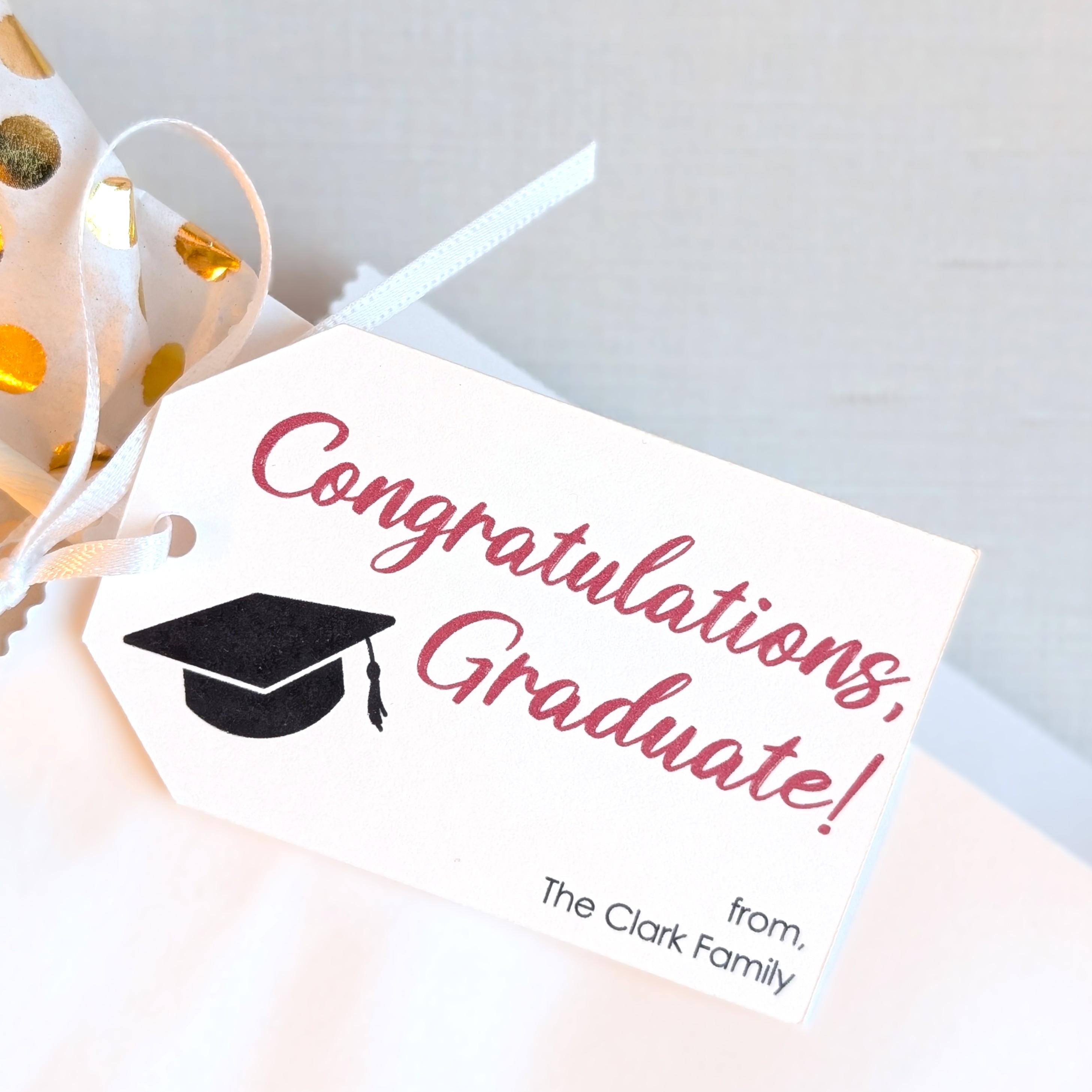 Personalized Graduation Gift Tags - Custom Gift Tags for Graduation ...