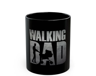 Walking Dad Themed Black Mug | Gift for Fans, Coffee Lover, Drama Enthusiasts, Office Decor, Funny Mug
