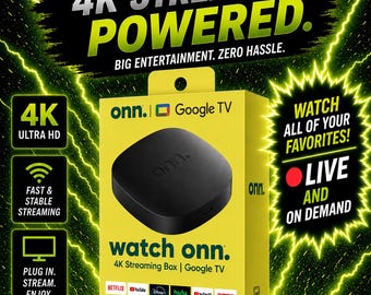 Onn 4K-streamingapparaat volledig geprogrammeerd alternatief voor live sport / tv Super Box