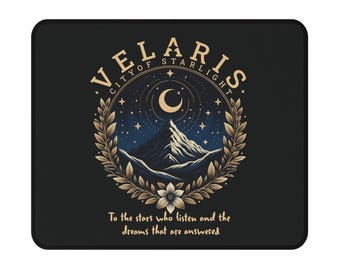 ACOTAR Non-Slip Gaming Mouse Pad, Velaris Desk Mat for Gamers, Office, Gifts, Computer Accessories, Anti-Slip Gaming - Fantasy
