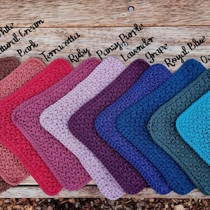Purple baby washcloths top