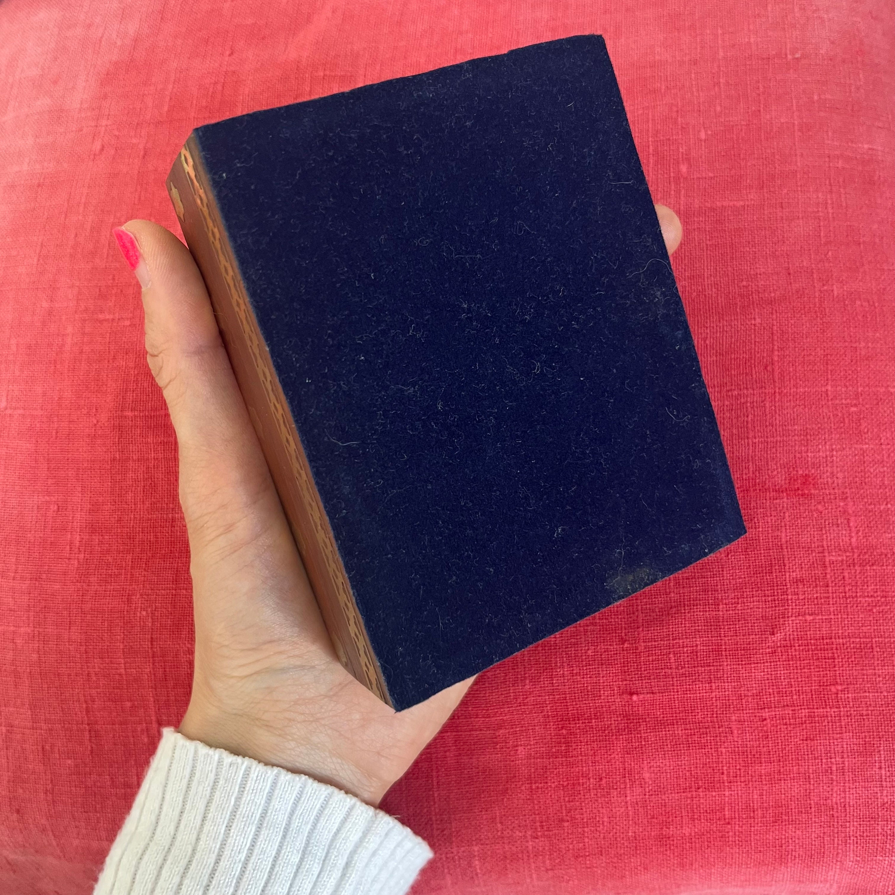 Handmade Gemstone Painting Jewellery Box Unique Jewellery Box Vintage Jewellery Box Sand