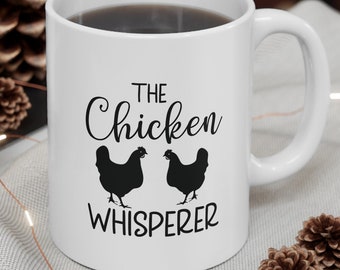 Chicken Themed Mug, Chicken Gift, Mug for Chicken Lover, Chicken Gift for Her, Ceramic Chicken Mug, Chicken Coffee Mug, Chicken Tea Mug