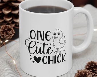 Chicken Themed Mug, Chicken Gift, Mug for Chicken Lover, Chicken Gift for Her, Ceramic Chicken Mug, Chicken Coffee Mug, Chicken Tea Mug