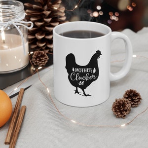 Chicken Themed Mug, Chicken Gift, Mug for Chicken Lover, Chicken Gift for Her, Ceramic Chicken Mug, Chicken Coffee Mug, Chicken Tea Mug,