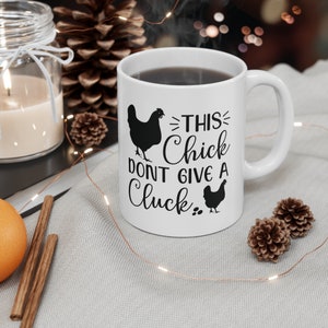Chicken Themed Mug, Chicken Gift, Mug for Chicken Lover, Chicken Gift for Her, Ceramic Chicken Mug, Chicken Coffee Mug, Chicken Tea Mug,