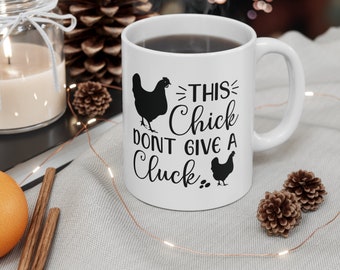 Chicken Themed Mug, Chicken Gift, Mug for Chicken Lover, Chicken Gift for Her, Ceramic Chicken Mug, Chicken Coffee Mug, Chicken Tea Mug,