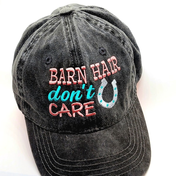 Barn Hair Don't  Care | Ladies Ball Cap | One Size