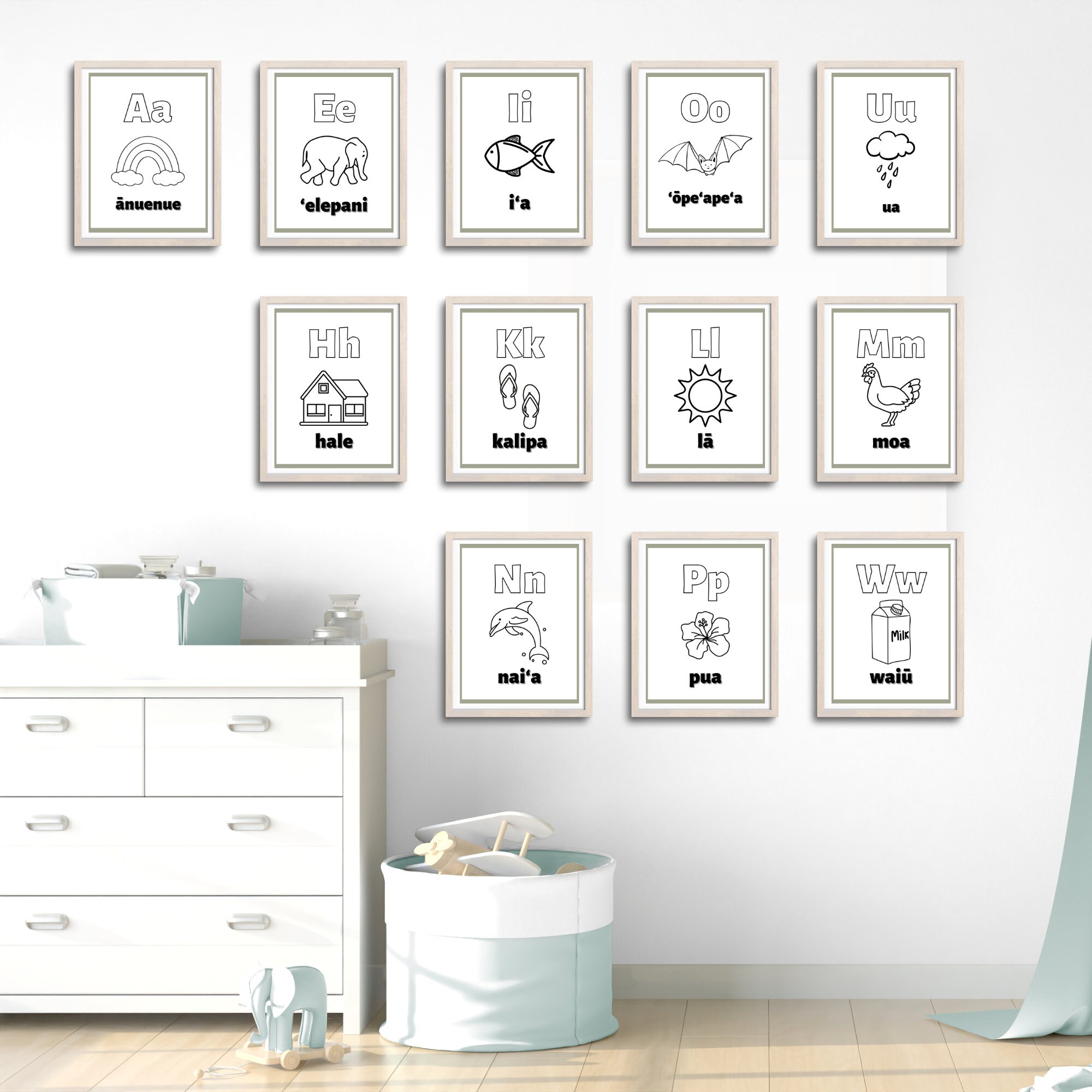 Hawaiian Printable Alphabet (pīʻāpā), Digital Print/download - Etsy