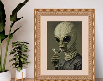 Descarga de impresión digital alienígena