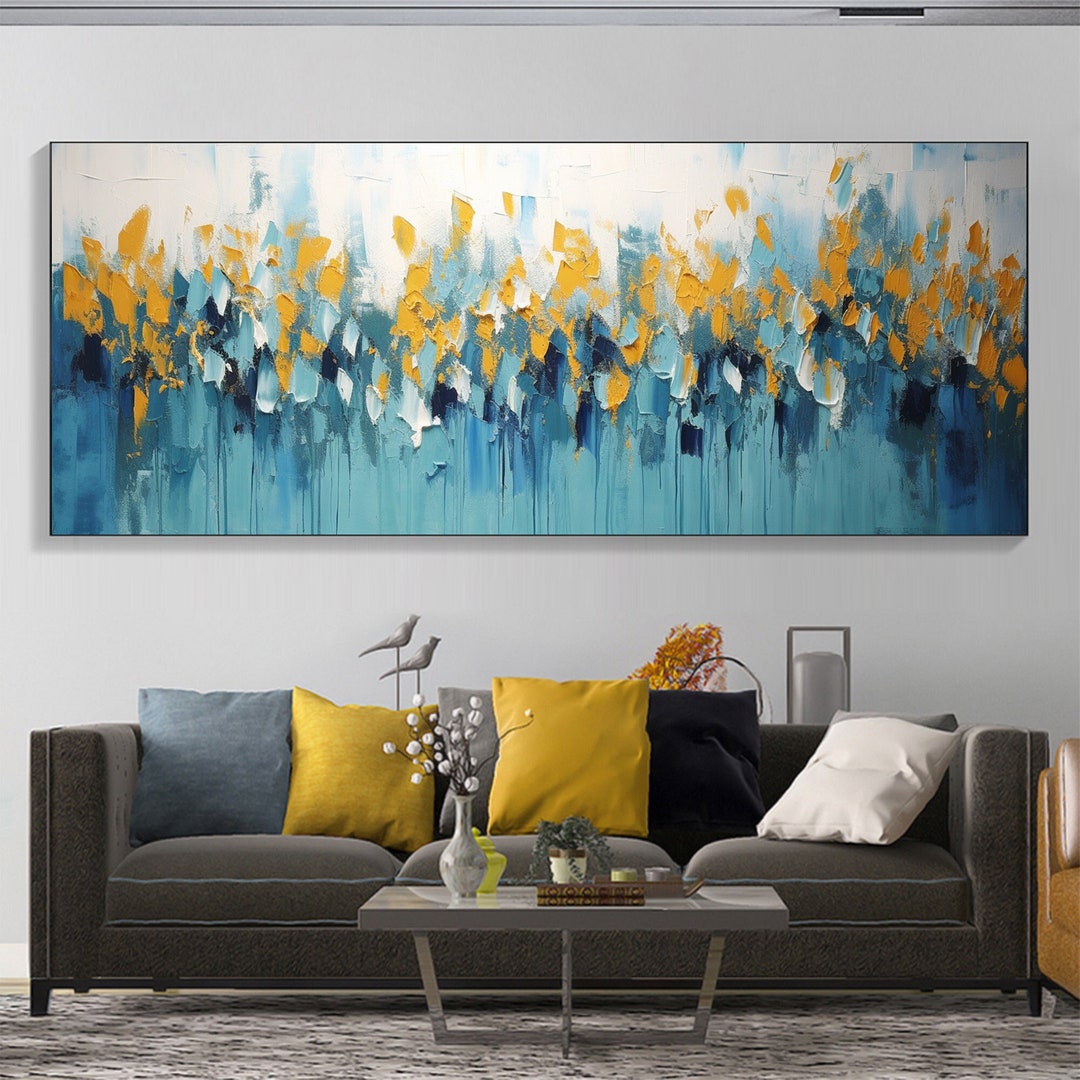 Original Texture Oil Painting on Canvas, Extra Large Wall Art Abstract ...