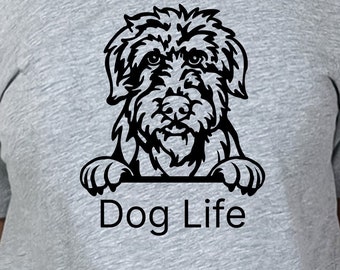 Ierse wolfshond hond gezicht shirt, shirt met gezegde, grappig gezegde shirt, sarcasme citaten Tee, humoristische T shirt, grappige vrouwen shirt