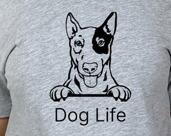 Engels BullTerrier Dog Face Shirt, Shirt met gezegde, grappig gezegde shirt, sarcasme quotes Tee, humoristische T-shirt, grappige vrouwen shirt