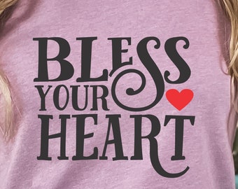 Southern Women's Bless Your Heart T-shirt: Country Girl Tee