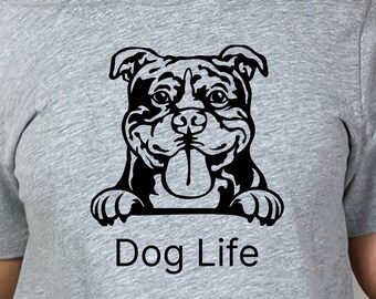 American Bully Dog Face Shirt, Shirt met gezegde, grappig gezegde Shirt, Sarcasme Quotes Tee, Humoristisch T-shirt, Funny Women Shirt,