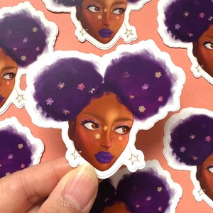 Starry Girl Sticker