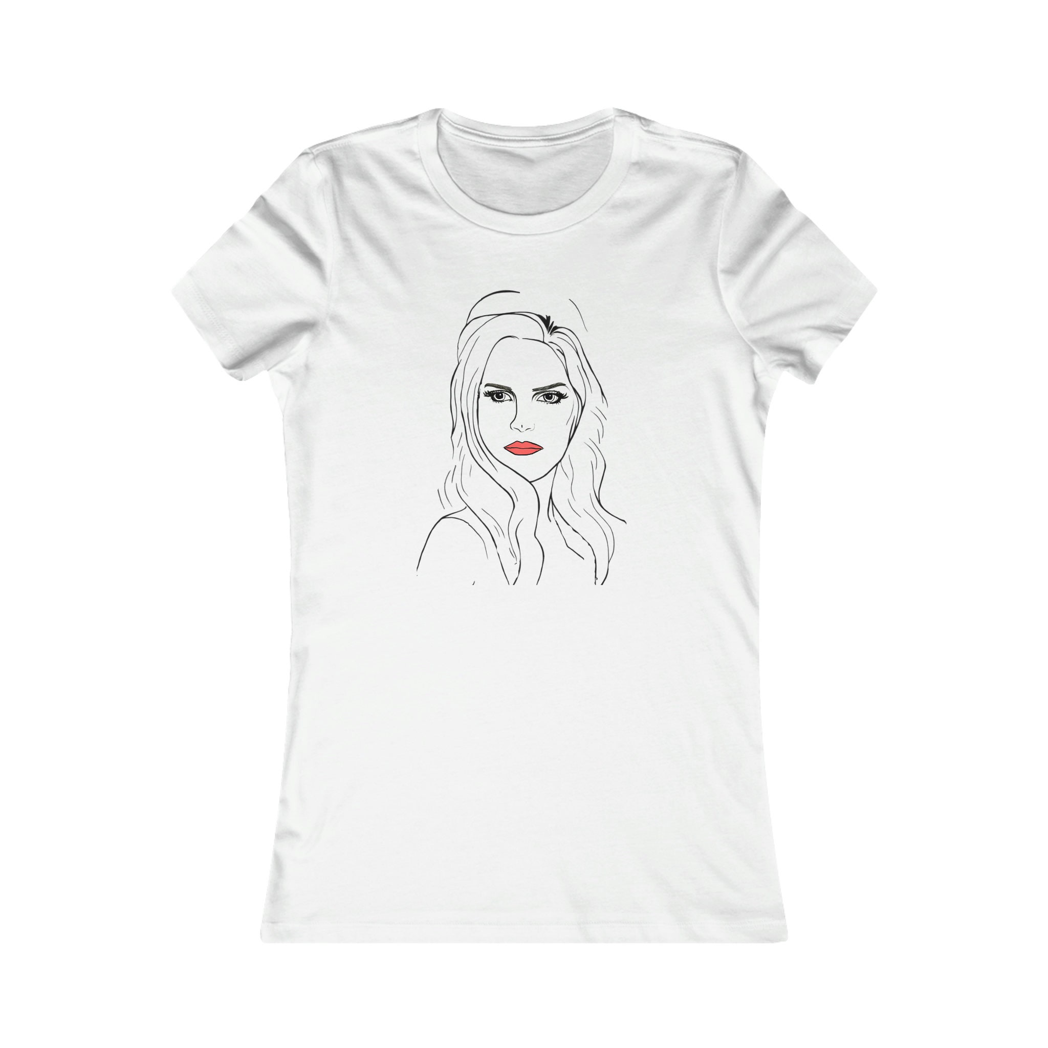 Discover Lana Del Rey Minimalist Portrait T-shirt