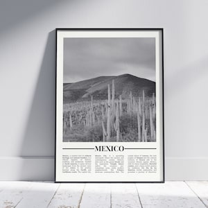 Mexico Black and White Poster, Mexico Print, Mexico Wall Art, Mexico Gift, Mexico Photo, Mexico Home Decor, Mexico Travel, Version 4