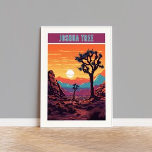 Joshua Tree National Park Travel Poster, Joshua Tree Print, Joshua Tree Wall Art, Joshua Tree Artwork, Joshua Tree Gift, California Print
