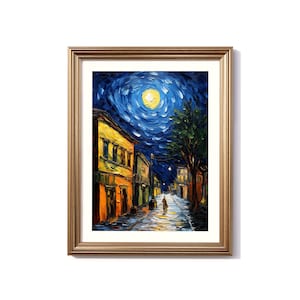 Colombia Van Gogh-Inspired Digital Painting, Colombia Travel Print, Colombia Poster, Colombia Decor, Colombia Van Gogh Style Art