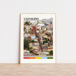Valparaiso Poster, Valparaiso Print, Valparaiso Art, Valparaiso Travel Poster, Valparaiso Wall Decor, Valparaiso Gift, Valparaiso Home Decor