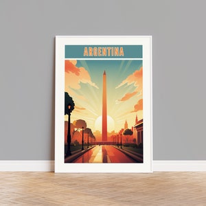 Argentina Travel Poster, Argentina Print, Argentina Wall Art, Argentina Artwork, Argentina Wall Decor, Argentina Gift, Argentina Photo