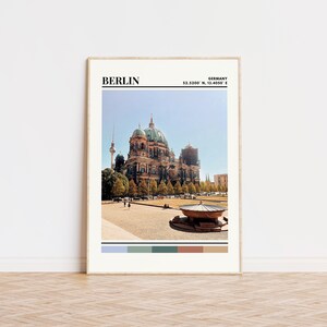 Berlin Poster, Berlin Print, Berlin Art, Berlin Travel Poster, Berlin Wall Decor, Berlin Gift, Berlin Custom City Print, Germany