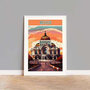 Mexico Travel Poster, Mexico Print, Mexico Wall Art, Mexico Artwork, Mexico Wall Decor, Mexico Gift, Mexico Custom Print, Mexico Photo